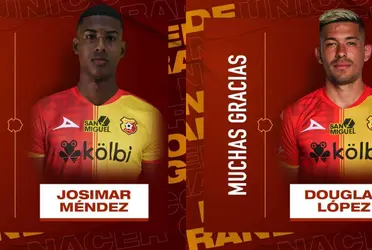 Douglas López y Josimar Méndez serán los primeros refuerzos de Cartaginés para el próximo torneo