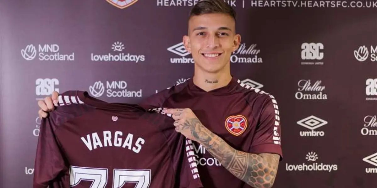 Kenneth Vargas fue presentado el día de ayer como nuevo jugador del Hearts of Midlothian.