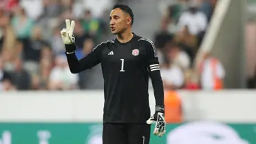 Keylor Navas vistiendo la camiseta de la Selección Nacional